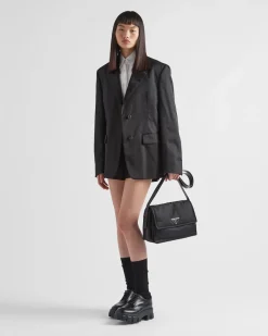 Mujer Prada COLECCIÓN FEMENINA|BOLSOS DE HOMBRO^Bandolera Mediana De Re-nylon Acolchado