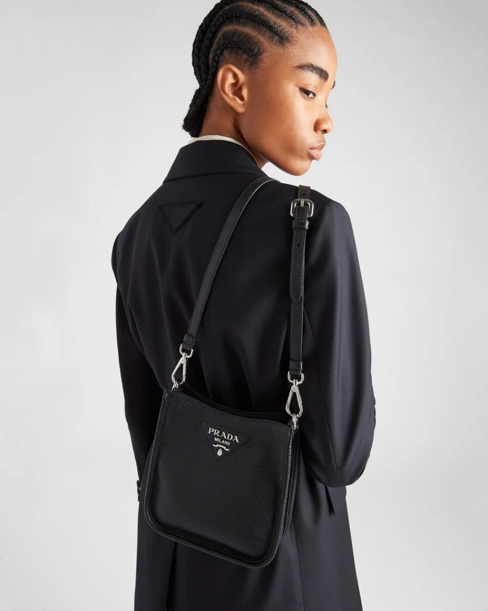 Mujer Prada MINIBOLSOS|MINIBOLSOS^Bandolera Pequeña De Piel