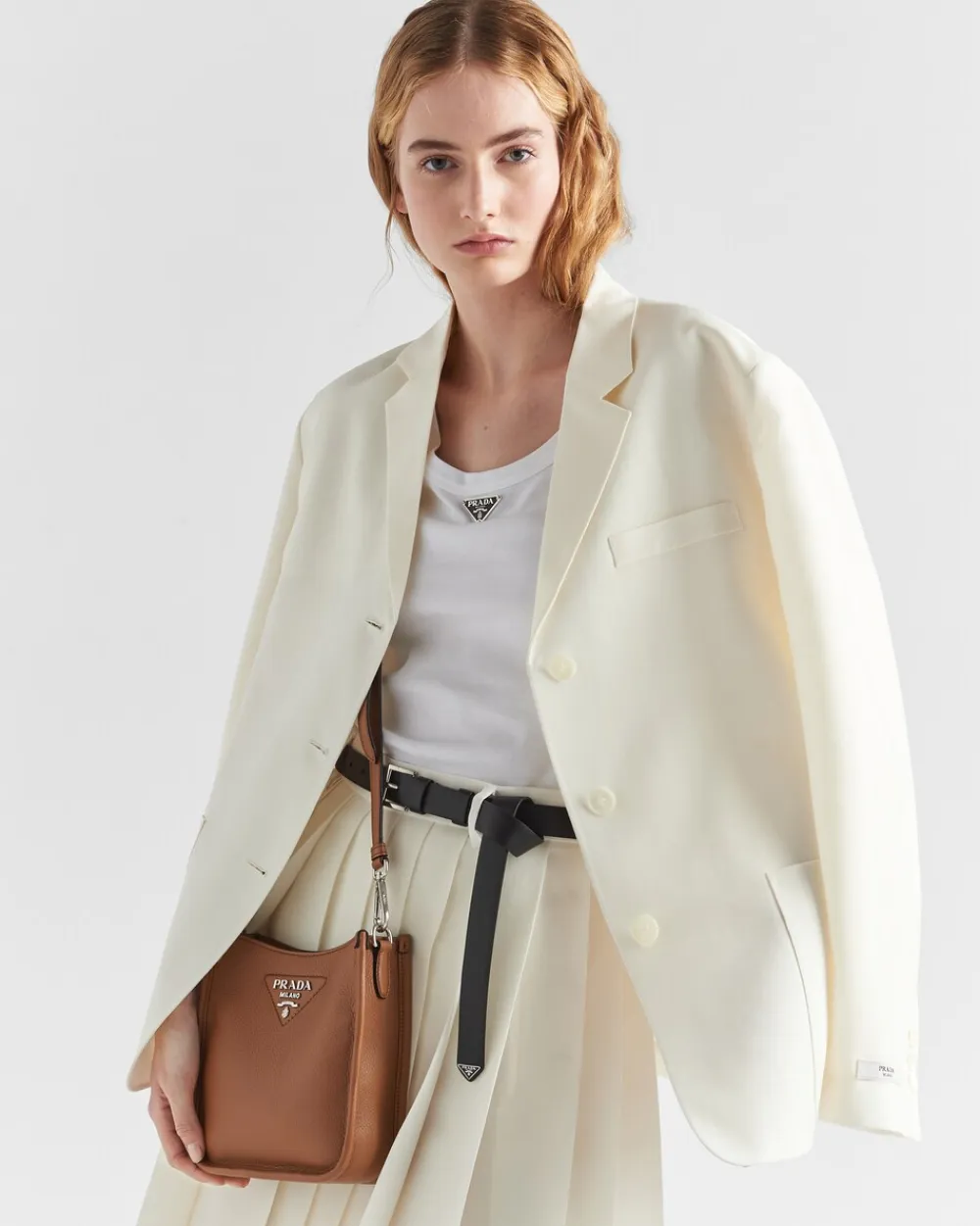 Mujer Prada MINIBOLSOS|MINIBOLSOS^Bandolera Pequeña De Piel