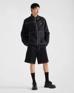 Hombre Prada PANTALONES Y BERMUDAS^Bermudas De Algodón Elástico