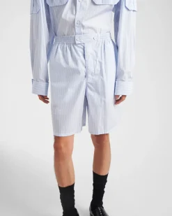 Hombre Prada PANTALONES Y BERMUDAS^Bermudas De Algodón Estampadas