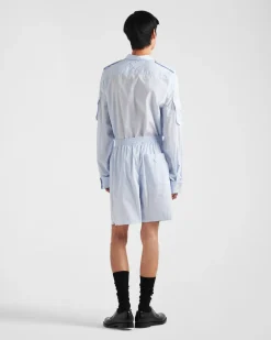 Hombre Prada PANTALONES Y BERMUDAS^Bermudas De Algodón Estampadas