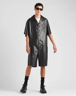 Hombre Prada ROPA DE PIEL^Bermudas De Napa