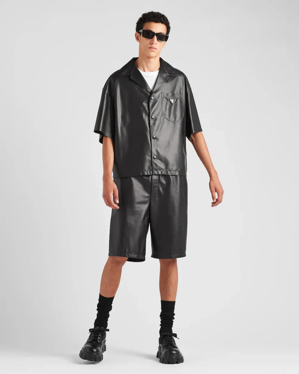 Hombre Prada ROPA DE PIEL^Bermudas De Napa