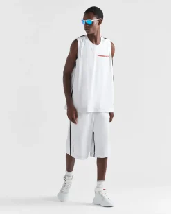 Hombre Prada ROPA^Bermudas De Piqué Con Costuras De Cinta