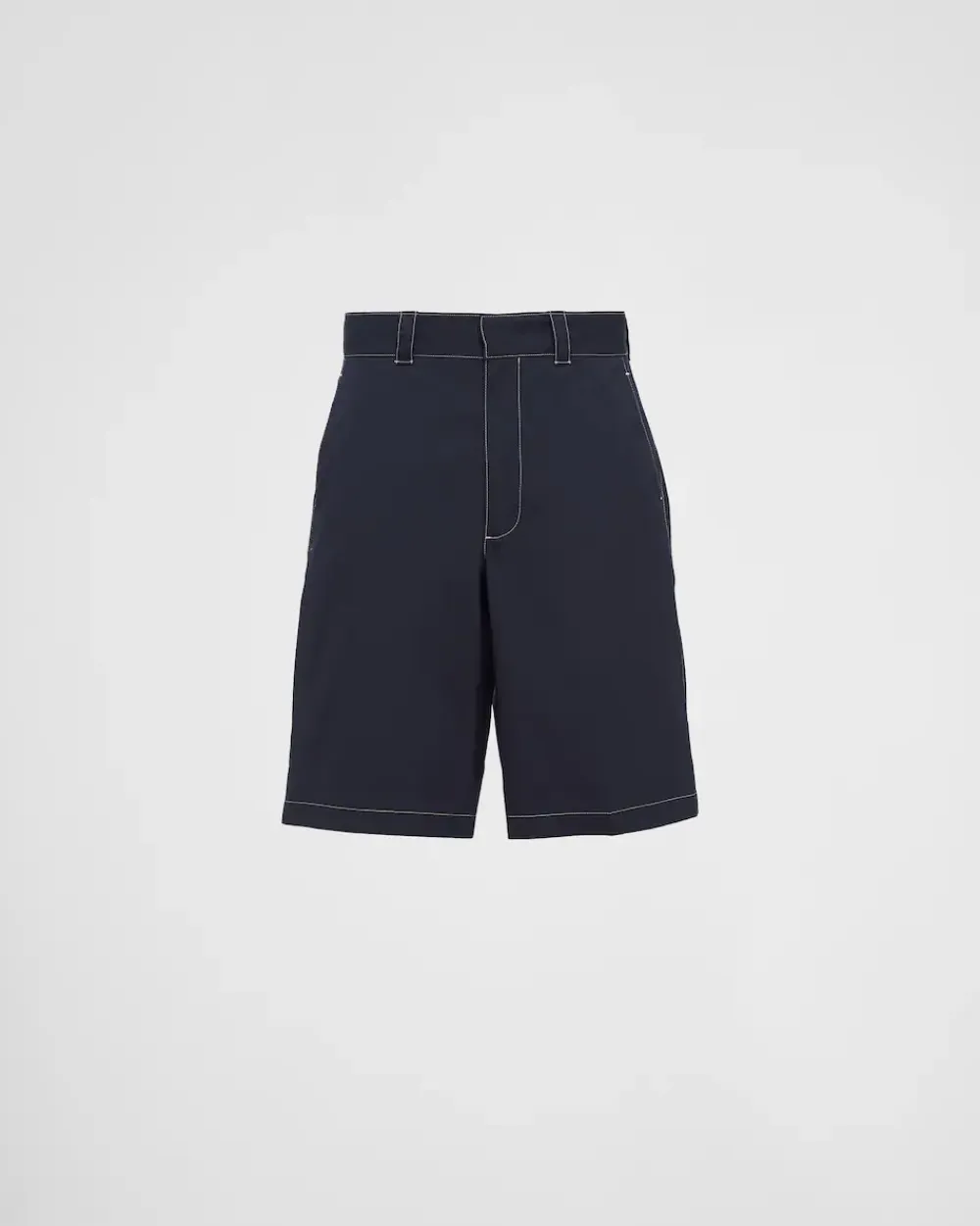 Hombre Prada PANTALONES Y BERMUDAS^Bermudas De Popelín Elástico
