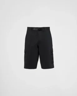 Hombre Prada ROPA^Bermudas De Punto Técnico Reciclado