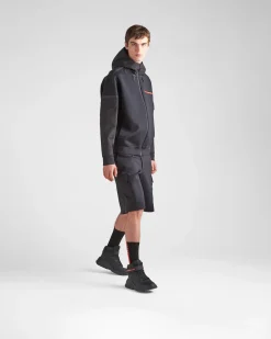 Hombre Prada ROPA^Bermudas De Punto Técnico Reciclado