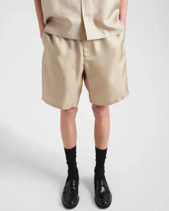 Hombre Prada PANTALONES Y BERMUDAS^Bermudas De Seda