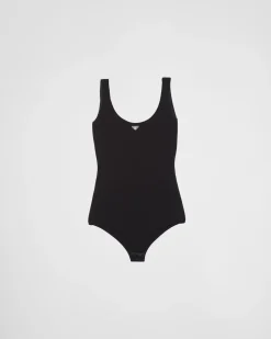 Mujer Prada CAMISETAS Y SUDADERAS|CAMISAS Y TOPS^Bodi De Punto Elástico