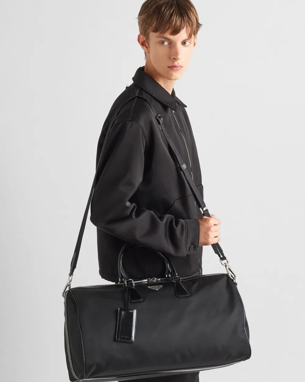 Mujer/Hombre Prada BOLSOS DE VIAJE|BOLSOS DE VIAJE^Bolsa De Lona De Re-nylon Y Piel Cepillada