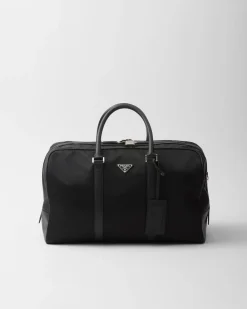 Mujer/Hombre Prada BOLSOS DE VIAJE|BOLSOS DE VIAJE^Bolsa De Piel Saffiano Y Re-nylon