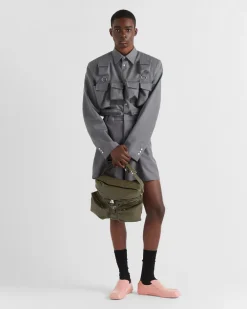 Hombre Prada BOLSOS MENSAJEROS^Bolso Bandolera De Piel