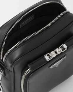Hombre Prada BOLSOS MENSAJEROS^Bolso Bandolera De Piel Con Pouch