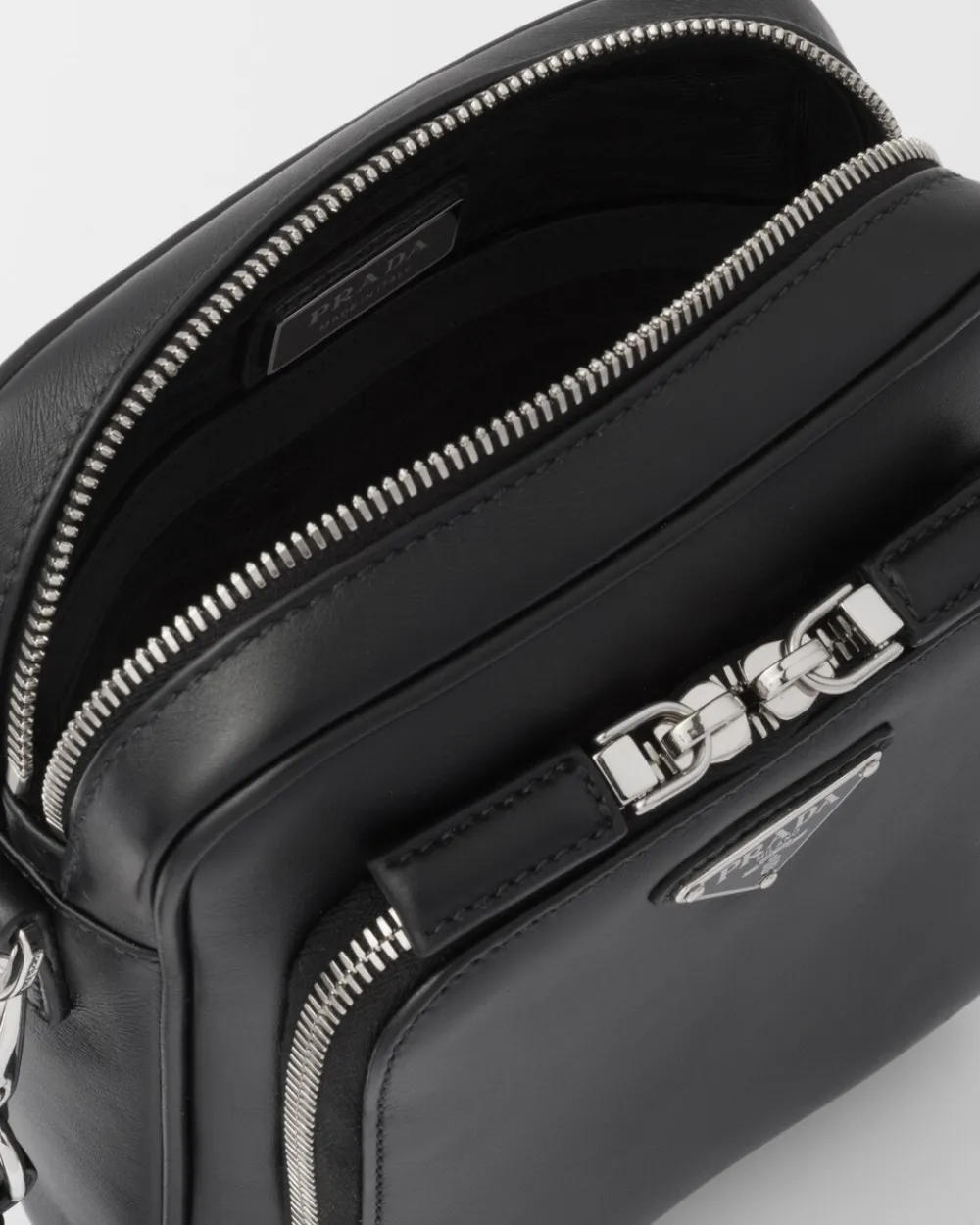 Hombre Prada BOLSOS MENSAJEROS^Bolso Bandolera De Piel Con Pouch