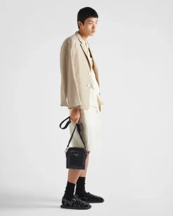 Hombre Prada BOLSOS MENSAJEROS^Bolso Bandolera De Piel Con Pouch