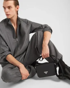 Hombre Prada BOLSOS MENSAJEROS^Bolso Bandolera De Piel Saffiano
