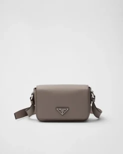 Hombre Prada BOLSOS MENSAJEROS^Bolso Bandolera De Piel Saffiano