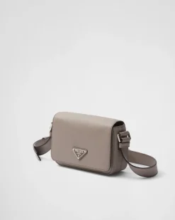 Hombre Prada BOLSOS MENSAJEROS^Bolso Bandolera De Piel Saffiano