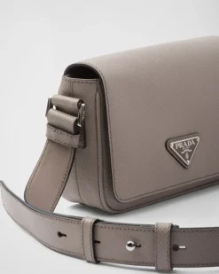 Hombre Prada BOLSOS MENSAJEROS^Bolso Bandolera De Piel Saffiano
