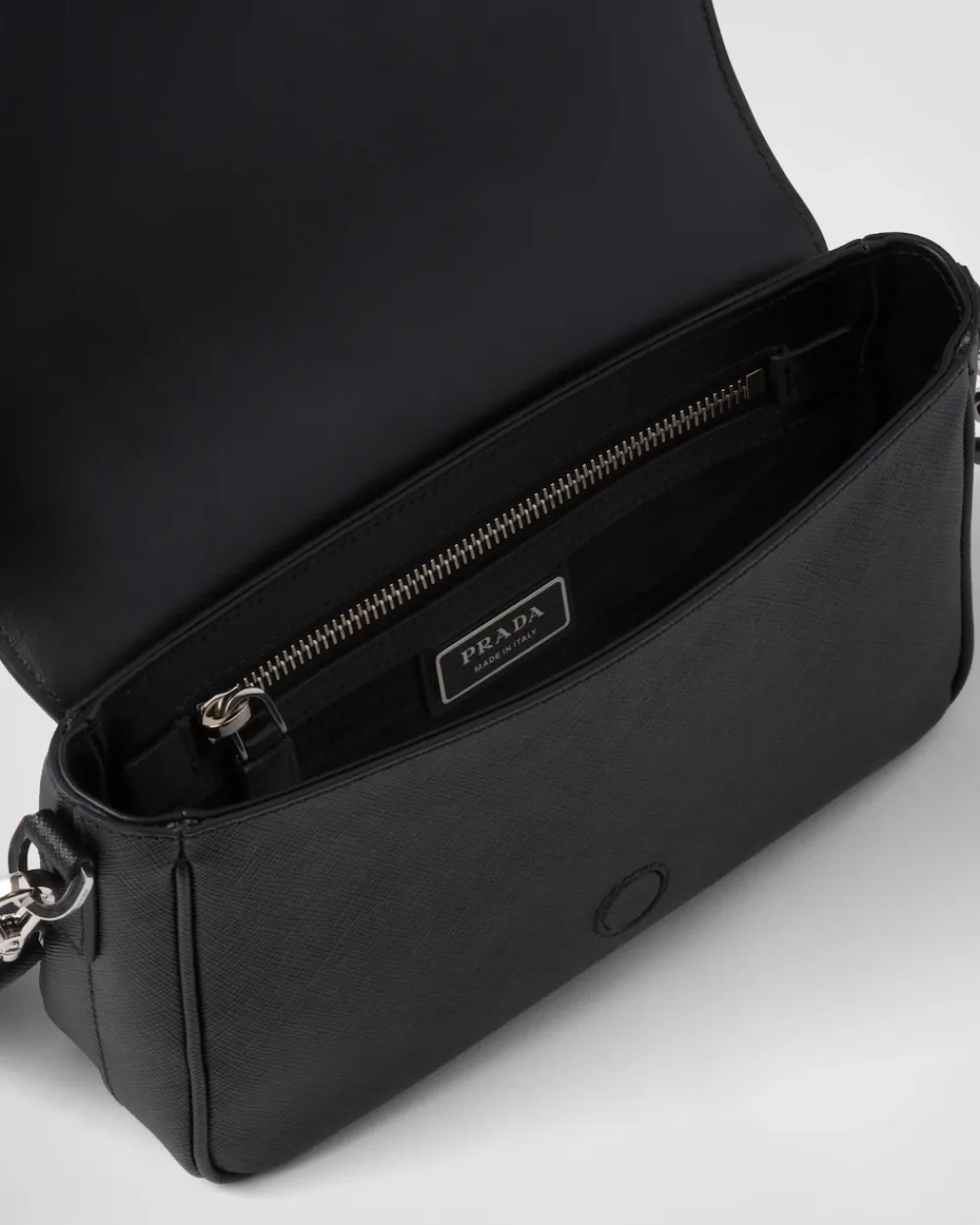 Hombre Prada BOLSOS MENSAJEROS^Bolso Bandolera De Piel Saffiano
