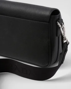 Hombre Prada BOLSOS MENSAJEROS^Bolso Bandolera De Piel Saffiano