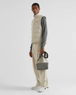 Hombre Prada BOLSOS MENSAJEROS^Bolso Bandolera De Piel Saffiano