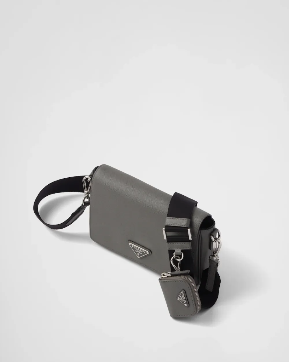 Hombre Prada BOLSOS MENSAJEROS^Bolso Bandolera De Piel Saffiano