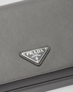 Hombre Prada BOLSOS MENSAJEROS^Bolso Bandolera De Piel Saffiano
