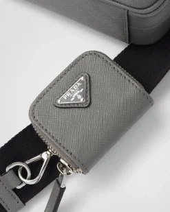 Hombre Prada BOLSOS MENSAJEROS^Bolso Bandolera De Piel Saffiano