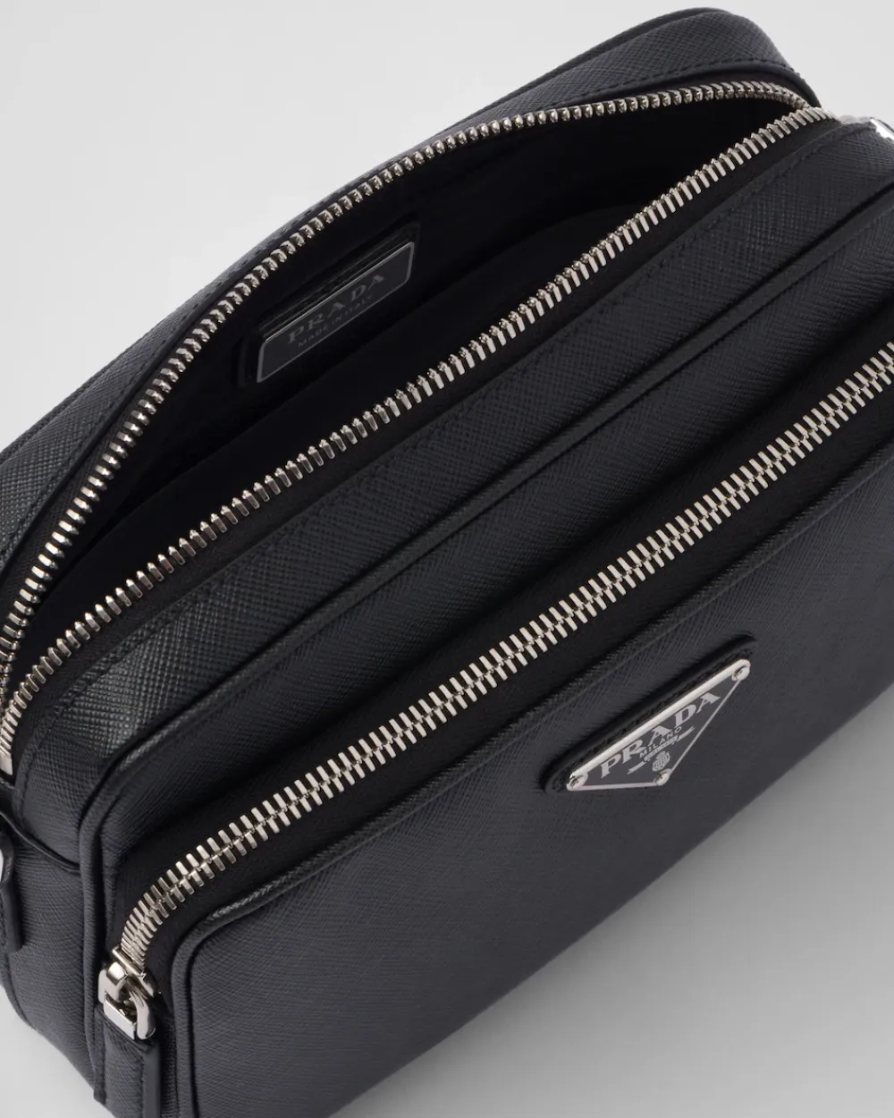Hombre Prada BOLSOS MENSAJEROS^Bolso Bandolera De Piel Saffiano