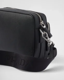 Hombre Prada BOLSOS MENSAJEROS^Bolso Bandolera De Piel Saffiano