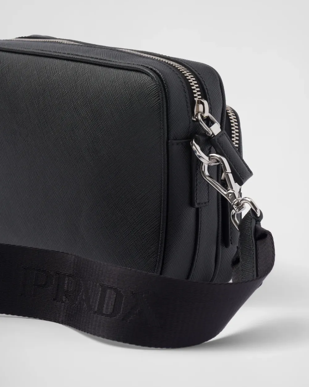 Hombre Prada BOLSOS MENSAJEROS^Bolso Bandolera De Piel Saffiano