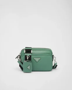 Hombre Prada BOLSOS MENSAJEROS^Bolso Bandolera De Piel Saffiano