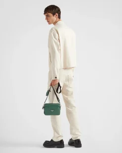 Hombre Prada BOLSOS MENSAJEROS^Bolso Bandolera De Piel Saffiano