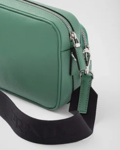 Hombre Prada BOLSOS MENSAJEROS^Bolso Bandolera De Piel Saffiano