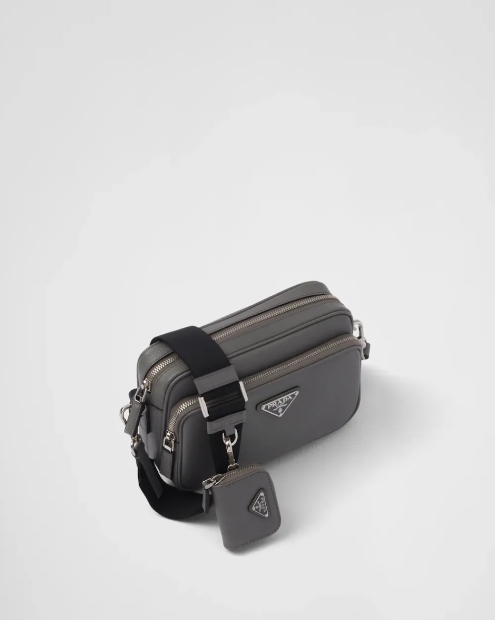 Hombre Prada BOLSOS MENSAJEROS^Bolso Bandolera De Piel Saffiano
