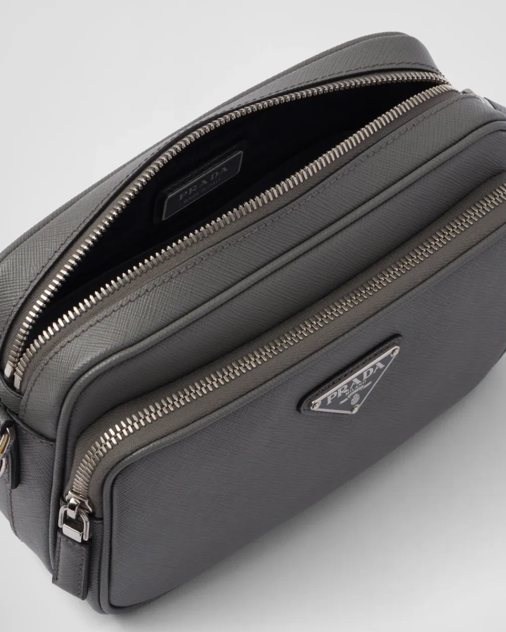 Hombre Prada BOLSOS MENSAJEROS^Bolso Bandolera De Piel Saffiano