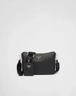 Hombre Prada BOLSOS MENSAJEROS^Bolso Bandolera De Piel Saffiano