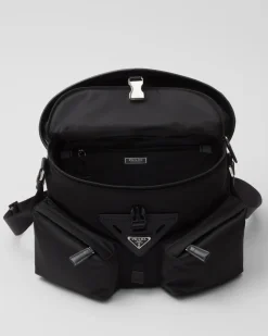 Hombre Prada BOLSOS MENSAJEROS^Bolso Bandolera De Re-nylon Y Piel