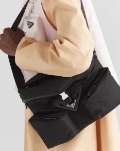 Hombre Prada BOLSOS MENSAJEROS^Bolso Bandolera De Re-nylon Y Piel
