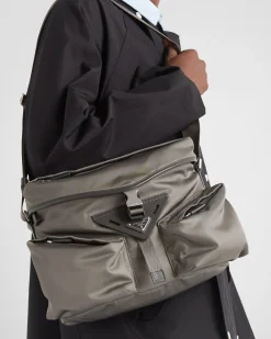 Hombre Prada BOLSOS MENSAJEROS^Bolso Bandolera De Re-nylon Y Piel