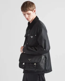 Hombre Prada COLECCIÓN MASCULINA|BOLSOS MENSAJEROS^Bolso Bandolera De Re-nylon Y Piel Saffiano
