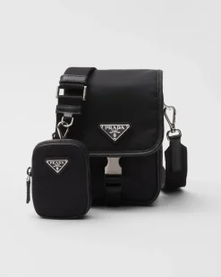 Hombre Prada COLECCIÓN MASCULINA|BOLSOS MENSAJEROS^Bolso Bandolera De Re-nylon Y Piel Saffiano