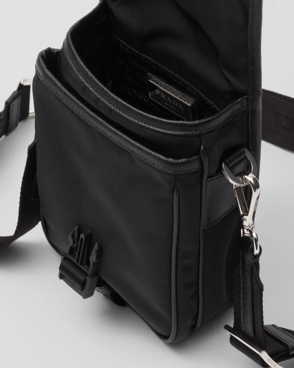 Hombre Prada COLECCIÓN MASCULINA|BOLSOS MENSAJEROS^Bolso Bandolera De Re-nylon Y Piel Saffiano