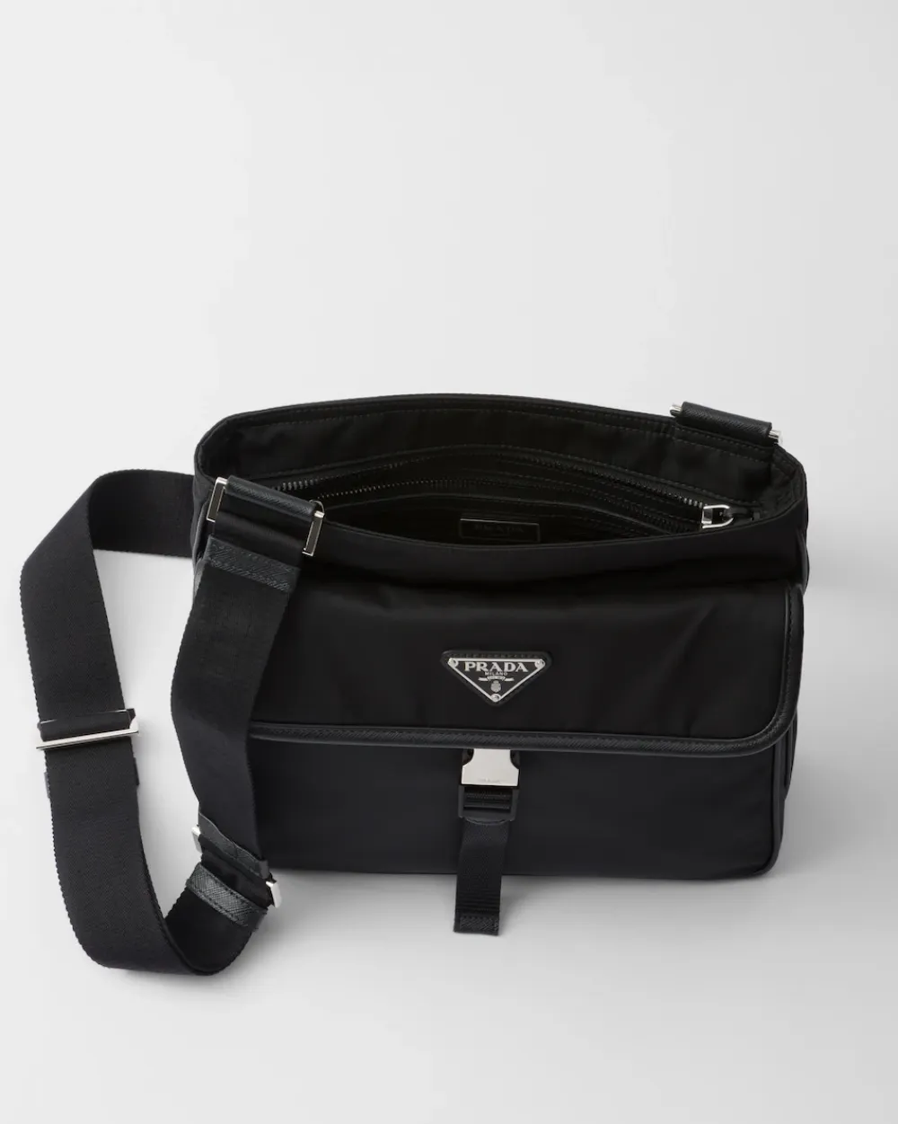 Hombre Prada COLECCIÓN MASCULINA|BOLSOS MENSAJEROS^Bolso Bandolera De Re-nylon Y Piel Saffiano