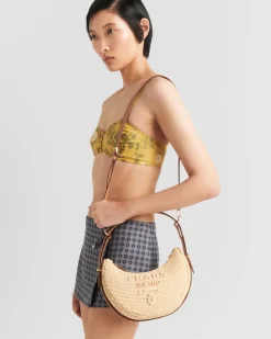 Mujer Prada PRADA SUMMER BAGS|BOLSOS DE HOMBRO^Bolso Bandolera En Tejido Trenzado Arqué