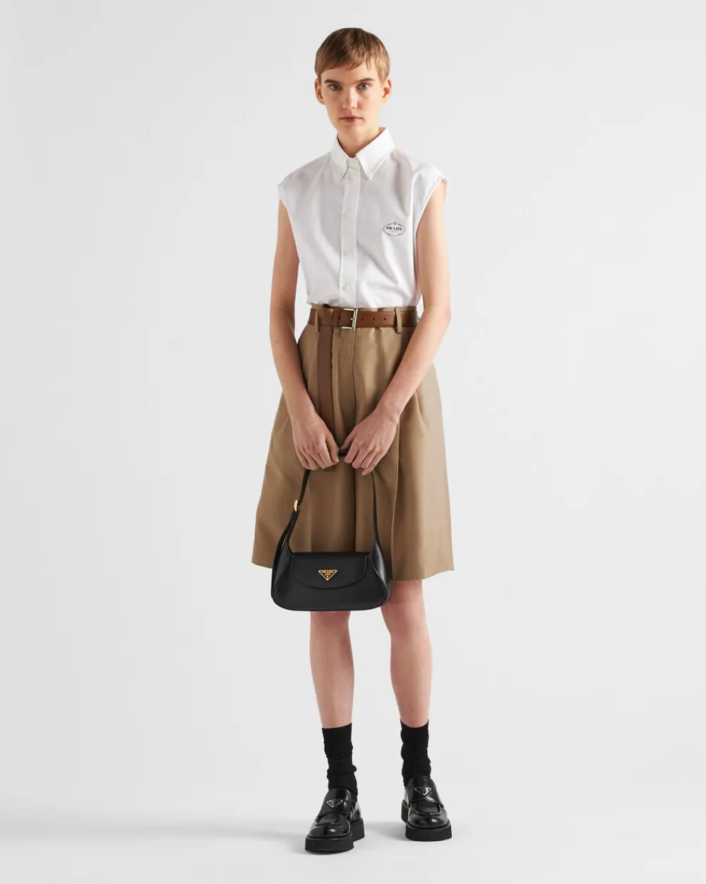 Mujer Prada BOLSOS DE HOMBRO|BOLSOS DE HOMBRO^Bolso Bandolera Pequeño De Piel
