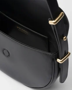 Mujer Prada PRADA ARQUE’|BOLSOS DE HOMBRO^Bolso Bandolera Arqué De Piel Con Solapa