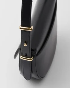 Mujer Prada PRADA ARQUE’|BOLSOS DE HOMBRO^Bolso Bandolera Arqué De Piel Con Solapa